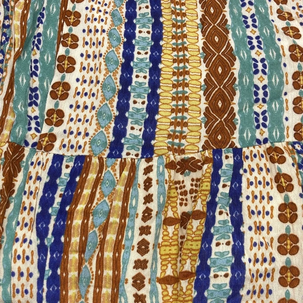 Gilli Bohemian Striped Maxi Skirt size Small